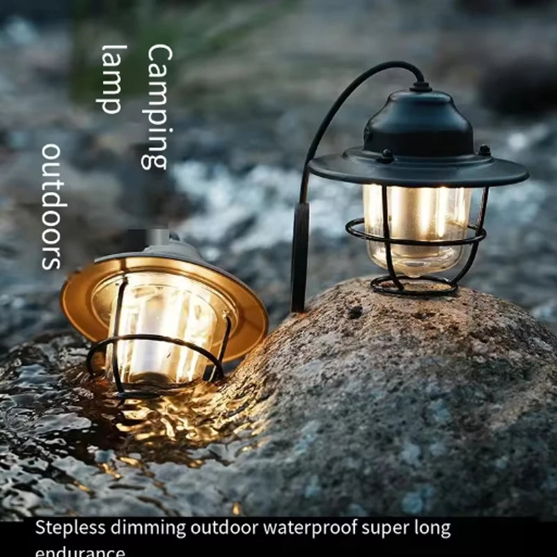 Vintage-Style Outdoor Camping Lights – Colorful Decorative Lighting for Home & Camping