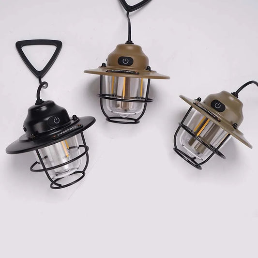 Vintage-Style Outdoor Camping Lights – Colorful Decorative Lighting for Home & Camping